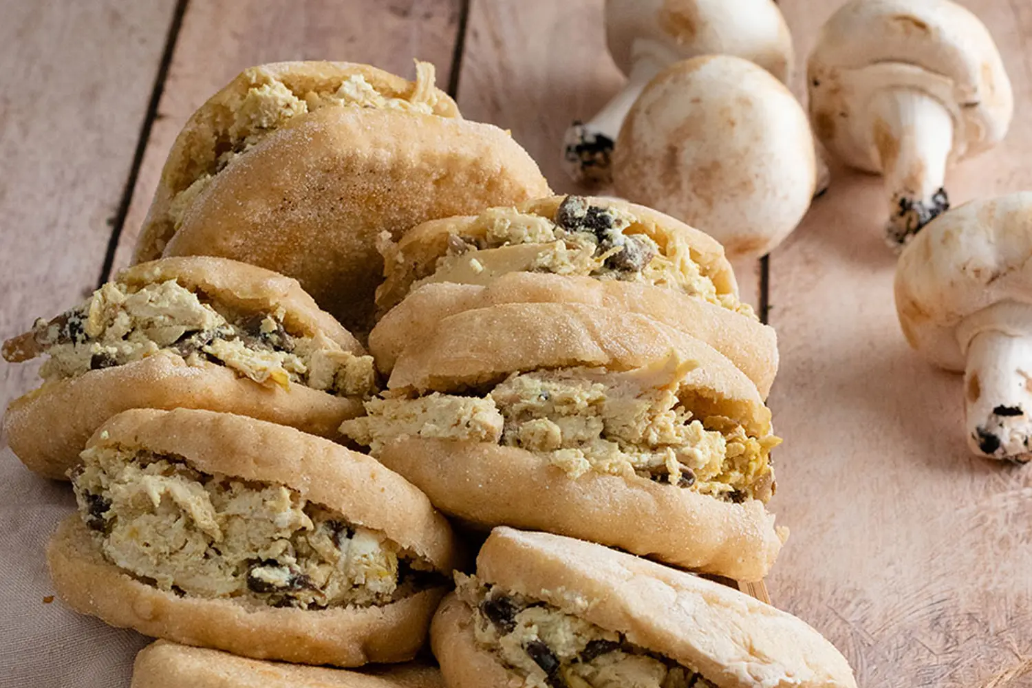 Batbouts garnis aux champignons