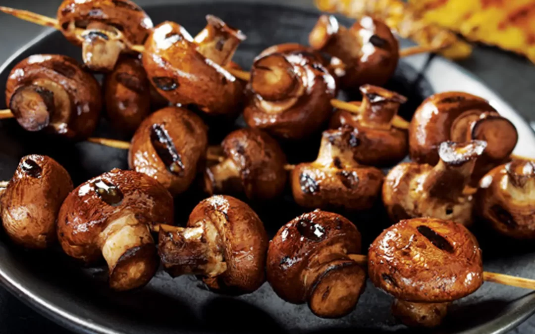 Brochette de champignons