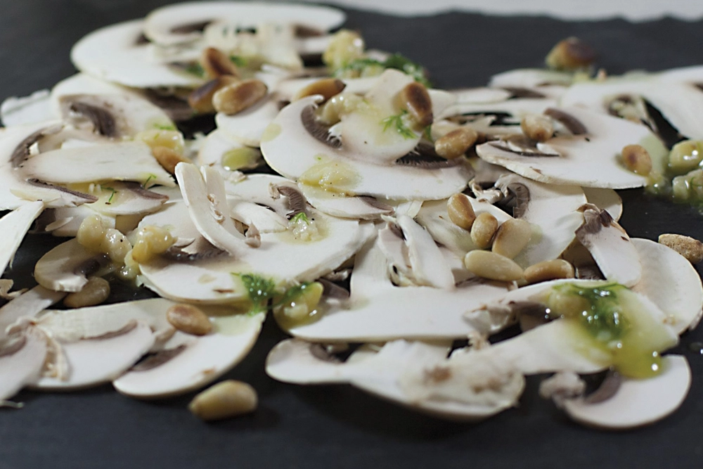 carpaccio de champignons agari breizh recette